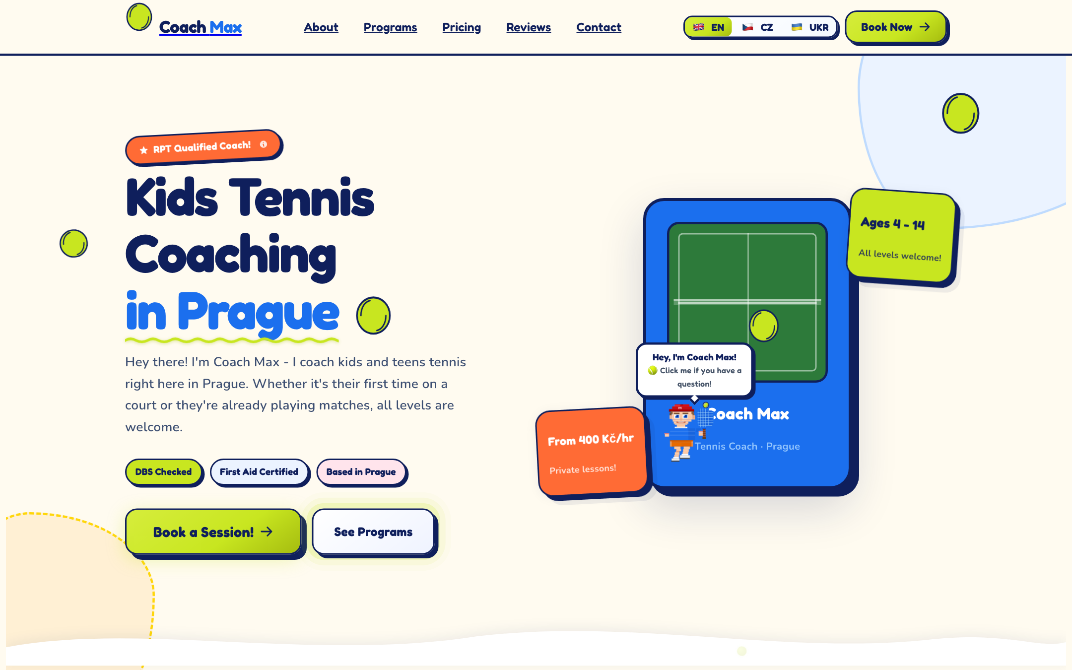 Coach Max website preview